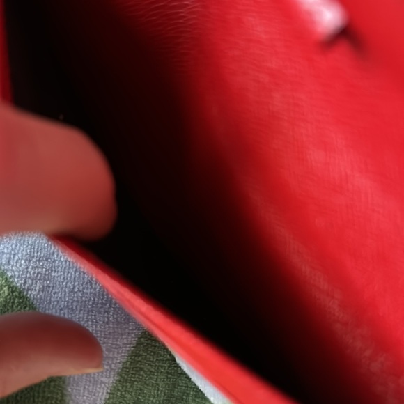 LOUIS VUITTON ❤️EPI Red Tri-fold Leather NEW/Unused Flawless Authentic Vintage - Picture 9 of 16